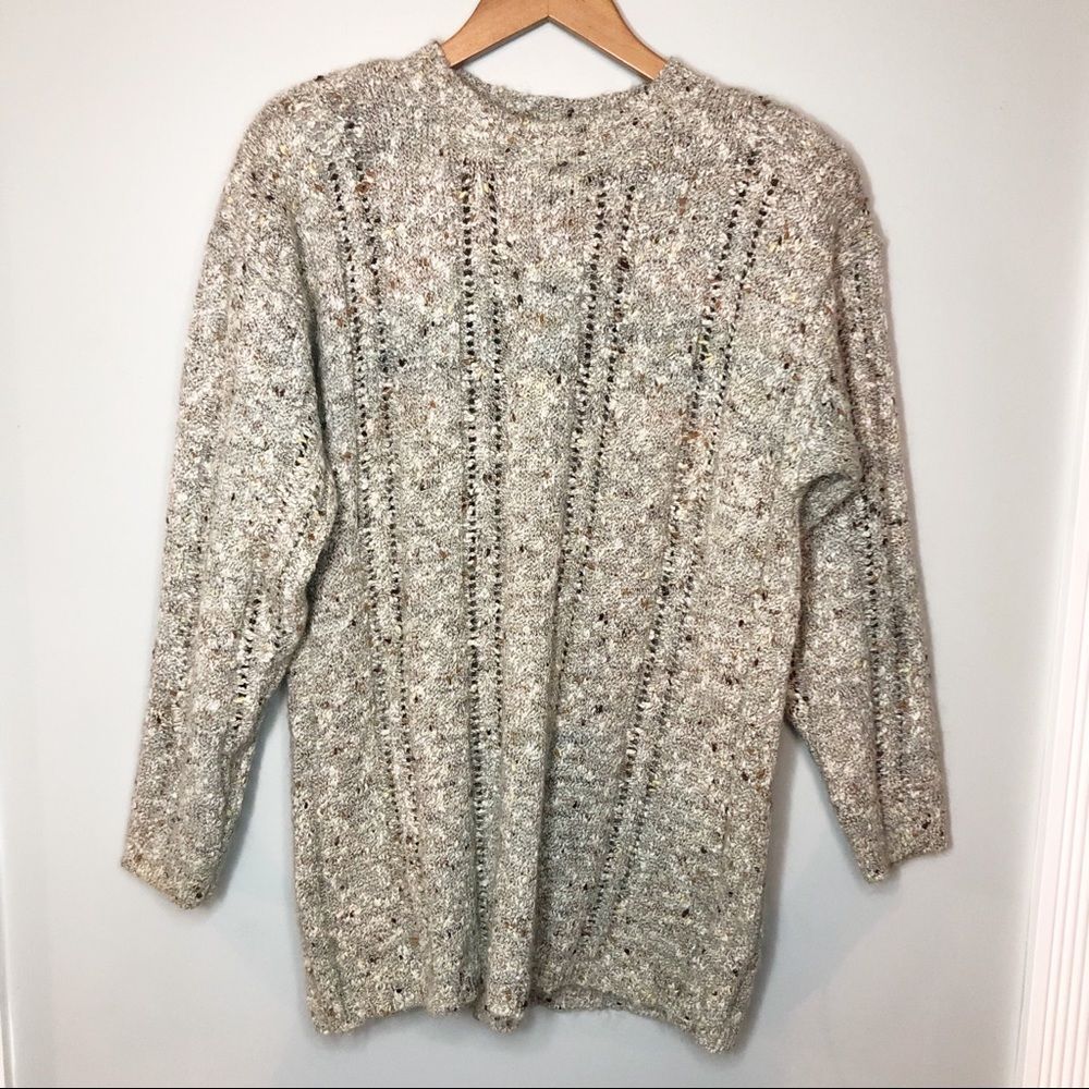 Forenza Vintage Wool Blend Mock Neck Sweater Med